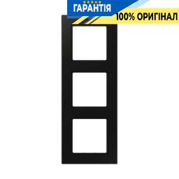 Рамка 3-я Jung A5583BFSWM термопласт чорний графіт матовий