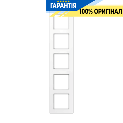 Рамка 5-а JUNG A-Creation AC585BFWW термопласт біла