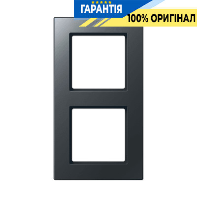 Рамка 2-ша JUNG A-Creation AC582BFANM термопласт матовий антрацит