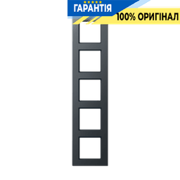 Рамка 5-а JUNG A-Creation AC585BFANM термопласт матовий антрацит