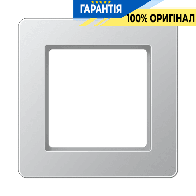 Рамка 1-а JUNG AF581BFAL з термопласту, алюміній, однопостова