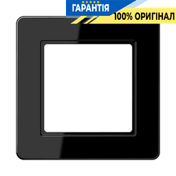 Рамка 1-ша JUNG A-Flow AF581BFSW термопласт чорний, код постачальника AF581BFSW