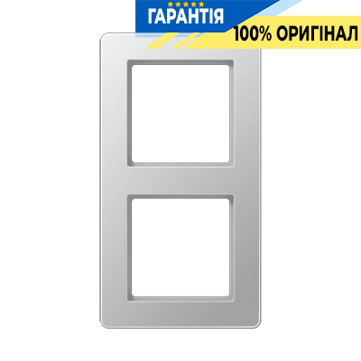Рамка 2-а A-Flow Jung AF582BFAL з термопласту алюміній
