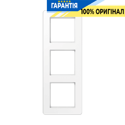 Рамка 3-я JUNG AF583BFWW з термопласту білого кольору