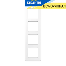 Рамка 4-я JUNG AF584BFWW термопласт біла А-Flow