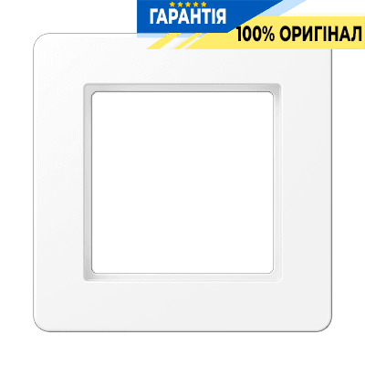 Рамка 1-а JUNG A-Flow AF581BFWWM термопласт білий матовий