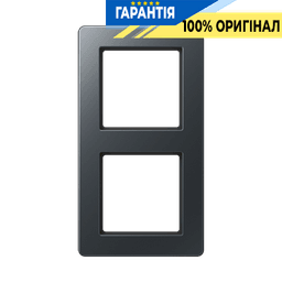 Рамка 2-а A-Flow Jung AF582BFANM термопласт антрацит матовий