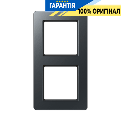 Рамка 2-а A-Flow Jung AF582BFANM термопласт антрацит матовий