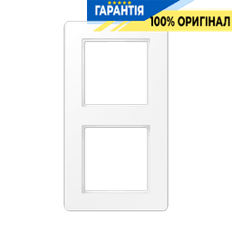 Рамка 2-ая A-Flow Jung AF582BFWWM термопласт білий матовий