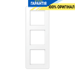 Рамка 3-я A-Flow Jung AF583BFWWM з термопласту, білий матовий колір