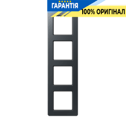 Рамка 4-я A-Flow Jung AF584BFANM термопласт антрацит матовий