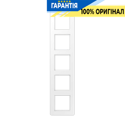 Рамка 5-а JUNG A-Flow AF585BFWWM термопласт білий матовий
