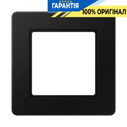 Рамка 1-а JUNG A-Flow AF581BFSWM термопласт чорний графіт матовий
