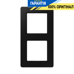 Рамка 2-ая A-Flow Jung AF582BFSWM термопласт чорний графіт матовий
