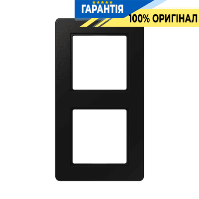 Рамка 2-ая A-Flow Jung AF582BFSWM термопласт чорний графіт матовий