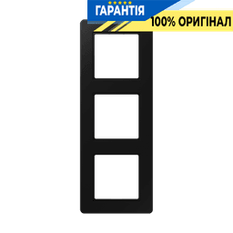 Рамка 3-я JUNG A-Flow AF583BFSWM термопласт чорний графіт матовий