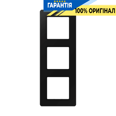 Рамка 3-я JUNG A-Flow AF583BFSWM термопласт чорний графіт матовий