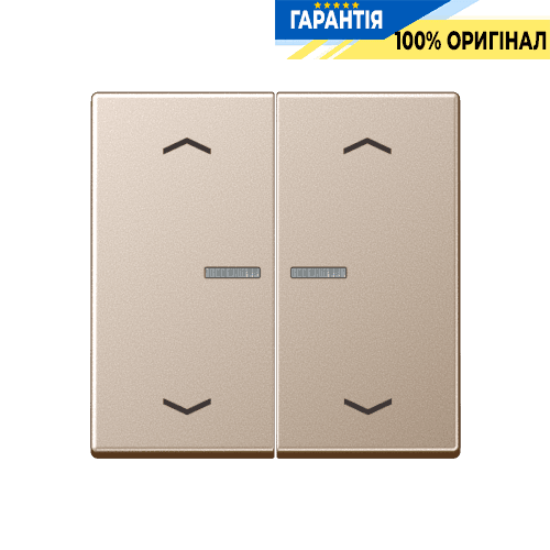 Клавіша з символом «стрілки» JUNG HOME, 2 групи, шампань, BTA17102PCH