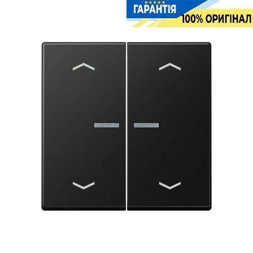 Клавіша з символом «стрілки» JUNG HOME, 2 групи, BTA17102PSWM, чорний матовий