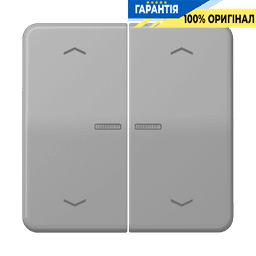 Клавіша з символом «стрілки» JUNG HOME, 2 групи, BTCD17102PGR, сірий