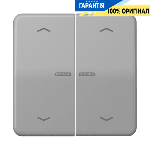Клавіша з символом «стрілки» JUNG HOME, 2 групи, BTCD17102PGR, сірий
