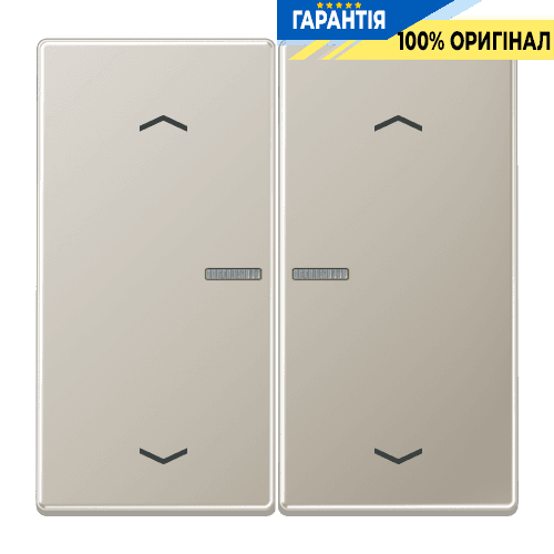 Клавіша з символом «стрілки» JUNG HOME, 2 групи, BTES17102P, нержавіюча сталь