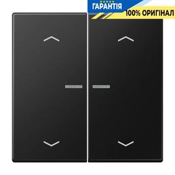 Клавіша з символом «стрілки» JUNG HOME, 2 групи, BTLS17102PSWM, чорний матовий