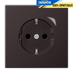 Розетка з заземленням 250V 16А з шторками JUNG HOME Energy BTAL1521SED-L dark