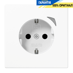 Розетка з заземленням 250V 16A JUNG HOME Energy BTLS1521SEWW біла