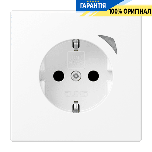 Розетка з заземленням 250V 16A JUNG HOME Energy BTLS1521SEWWM білий матовий