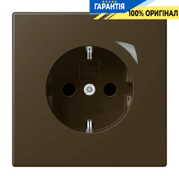 Розетка з заземленням 250V 16A JUNG HOME Energy BTME1521SEAT-L латунь Antik
