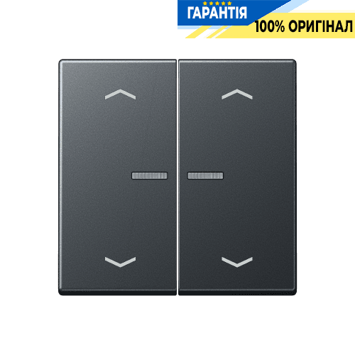 Клавіша з символом «стрілки» JUNG HOME, 2 групи, BTA17102BFPANM, антрацит матовий