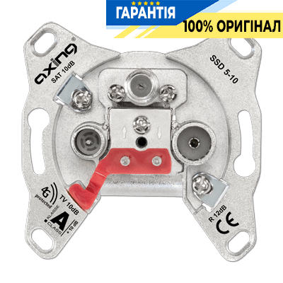 Механізм прохідної телевізійної розетки SAT-TV-FM SSD 5-10 JUNG