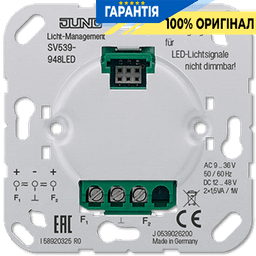 Блок живлення Jung SV 539-948 LED, вхід AC 9-36 В 50 Гц, вихід DC 12-48 В