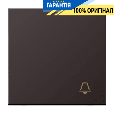 Клавіша з символом "дзвінок" JUNG AL2990KD темна для електроустановок