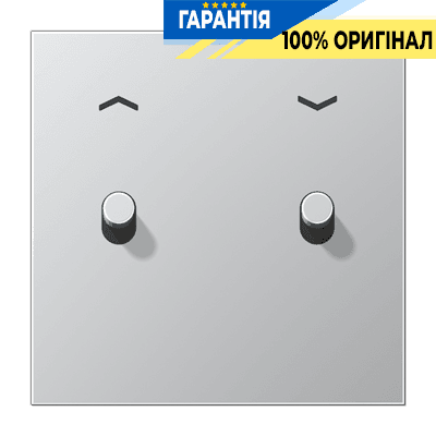 Центральна плата з тумблером «циліндр» та символами «стрілки» LS1912 JUNG AL12-5PR0 алюміній