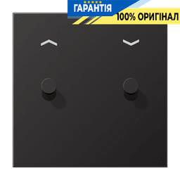 Центральна плата з тумблером «конус» та символами «стрілки» LS1912 JUNG AL12-5PDK01 Dark