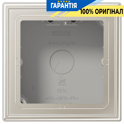 Коробка 1-постова накладного монтажу JUNG ES2581A-L з нержавної сталі