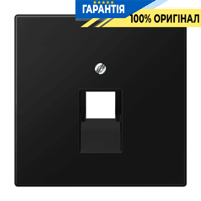 Панель розетки 1-а JUNG LS969-1UASWM TF/PC матовий чорний графіт