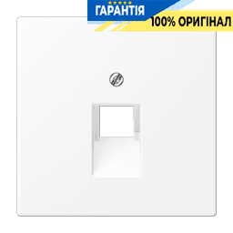 Панель розетки 1-а TF/PC JUNG LS969-1UAWWM біло-сніжний матовий