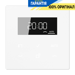 Таймер з дисплеєм стандартний JUNG LS1750DWW білий, програмований, для керування освітленням та електроприладами