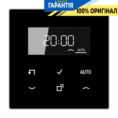 Таймер з дисплеєм стандартний JUNG LS1750DSW чорний, електронний програмований