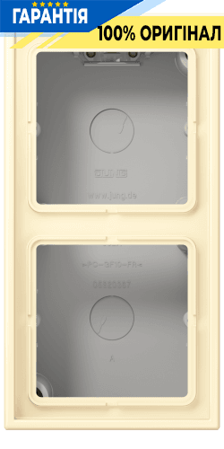 Коробка накладного монтажу 2-постова JUNG LC582A201 blanc (32001)