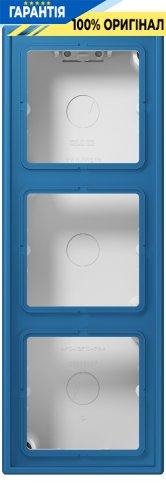 Коробка накладного монтажу 3-позиційна JUNG LC583A211 bleu céruléen 31 (32030)