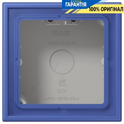 Коробка 1-постова накладного монтажу JUNG LC581A206 bleu outremer 31 (32020)