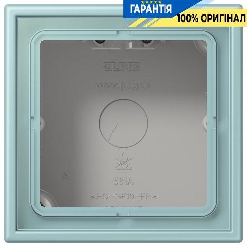 Коробка 1-постова накладного монтажу JUNG LC581A214 колір céruléen clair (32033)