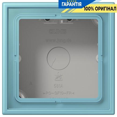 Коробка 1-постова накладного монтажу JUNG LC581A213 колір céruléen moyen (32032)
