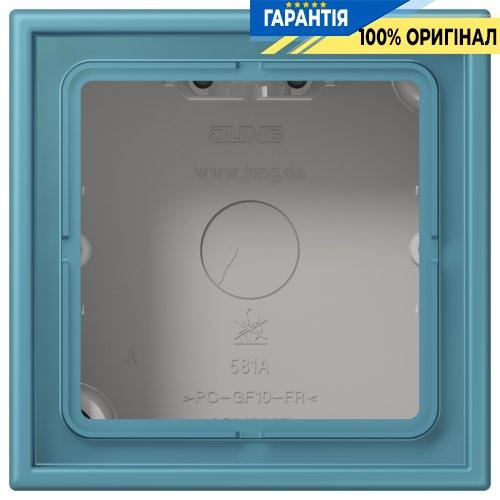 Коробка 1-постова накладного монтажу JUNG LC581A212 céruléen vif (32031)