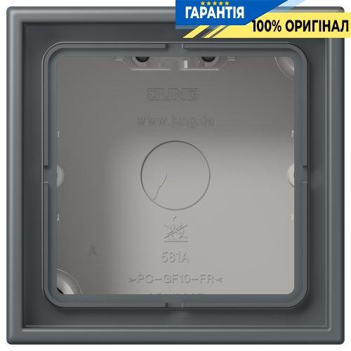 Коробка 1-постова накладного монтажу JUNG LC581A202 gris foncé 31 (32010)