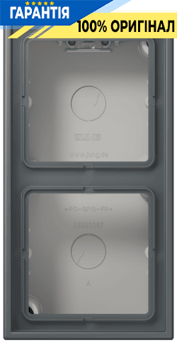 Коробка 2-позиційна накладного монтажу JUNG LC582A202 gris foncé 31 (32010)